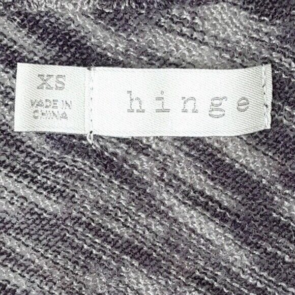 2/$15 Hinge Short Sleeve Sweater Purple XS Space Dye Geo Dolman Sleeve Batwing - Picture 6 of 7